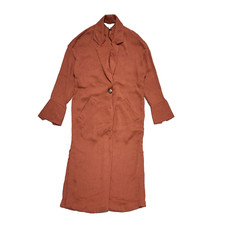 Nine Savannah Miller Terracotta Lightweight Chuk Coat Uk Women's 10 Bnwt L316
