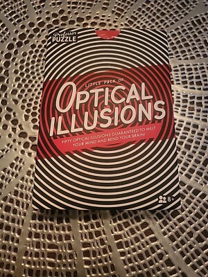 Pack of Optical Illusions Cards by Professor Puzzle Ages 8+ 50 Cards Open Box 