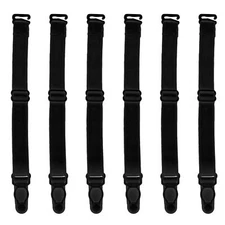 Replacement Suspender Garter Belt Adjustable Lingerie Hook Straps Black White