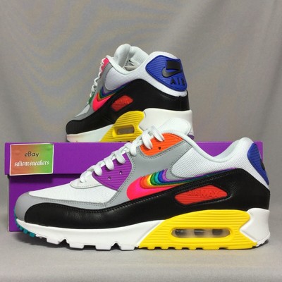 Nike Air Max 90 BETRUE UK10 CJ5482-100 EUR45 US11 Pride LGBTQ 2019 Rainbow qs 1 | eBay
