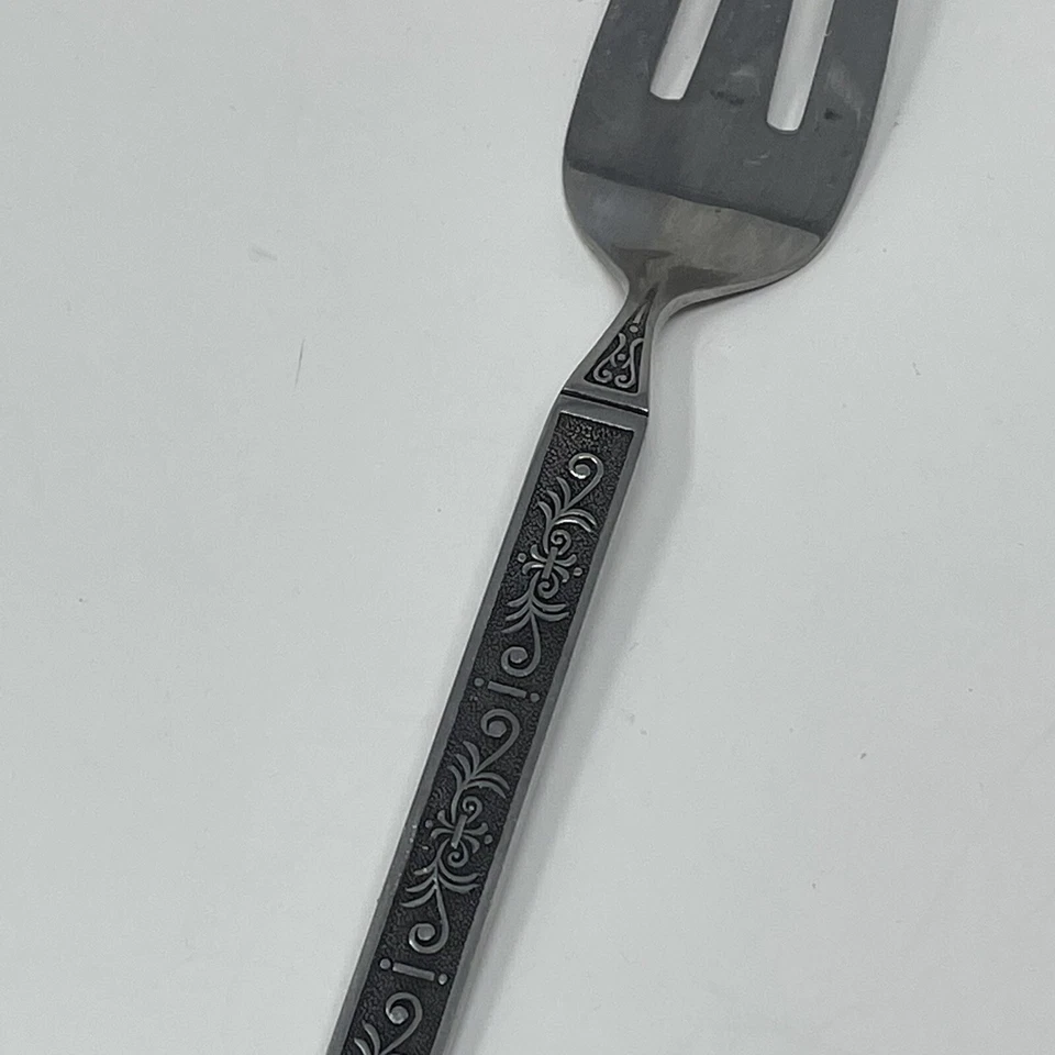 Stylecraft SYF10 Stainless Steel Meat Serving Fork  Square Tip Scroll Japan + - Image 3 of 4