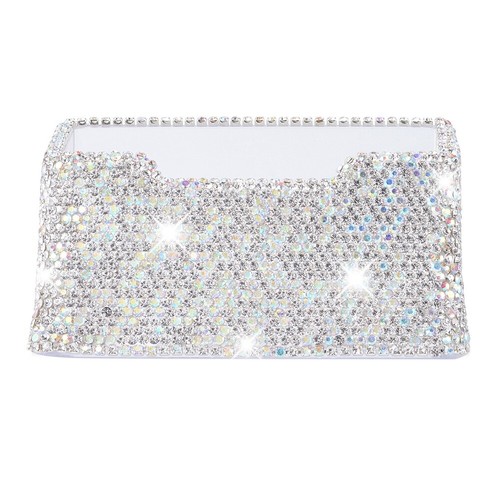 Crystals Luxury Display Pocket Case Cards Office Desk Desktop Table Business - Picture 12 of 12