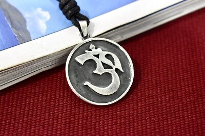 Om Hindu Word Omh 1 Silver Pewter Charm Necklace Pendant Jewelry