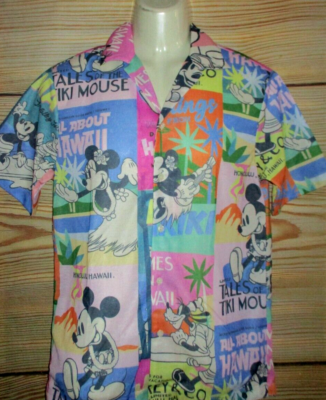 CHEMISE HAWAÏENNE HOMME ZARA DISNEY MICKEY MOUSE ALOHA TAILLE S