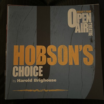 Hobsons Choice Open Air Theaterprogramm