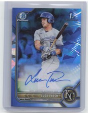 2022 Bowman Sapphire Edition #BSPA-LT Luca Tresh Autographs