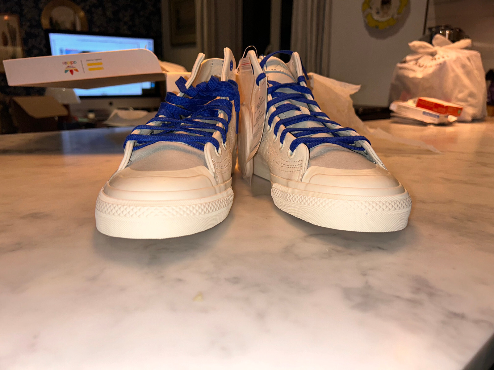 Hi top trainers Adidas NIZZA UK 9 image 9
