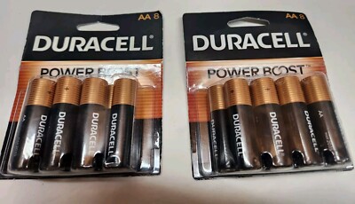   Duracell Coppertop AA Alkaline Battery With Power Boost 8-pack of 2,( 8×2=16)