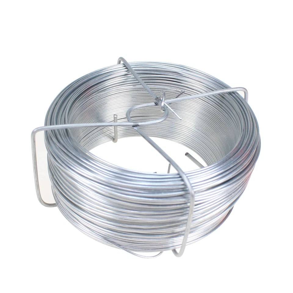 FLORAL-DIREKT 100m Draht Ø1mm VERZINKT Drahtspinne Bindedraht Wickeldraht Basteldraht Garten