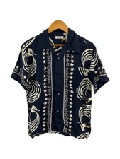 SUN SURF Men's 100% Rayon HAWAIIAN ALOHA Shirts “LONG TAILED COCK" SIZE S USED