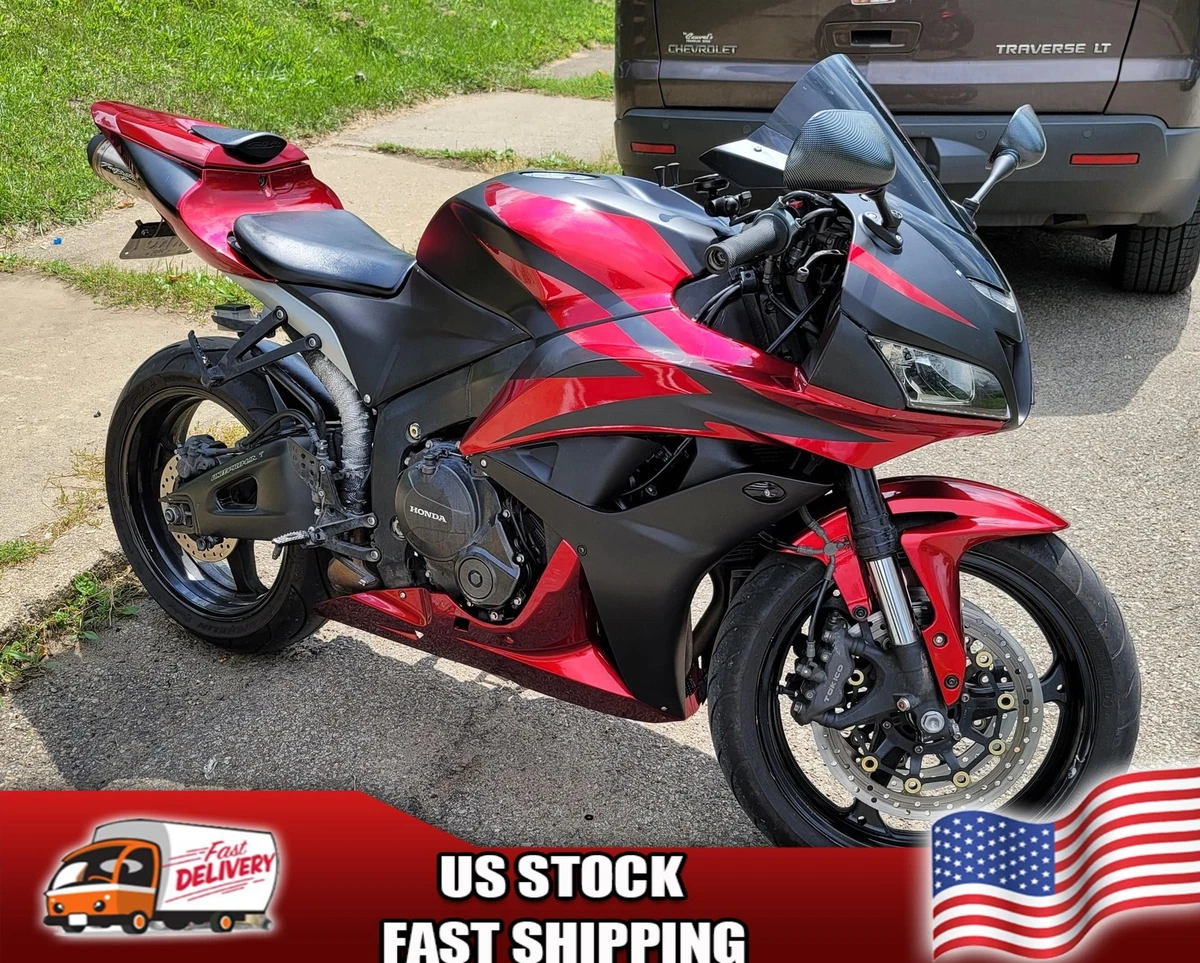 Fairing Red Matte Black Injection Plastic Kit for Honda 2007 2008