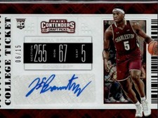 2019 Contenders Draft JARRELL BRANTLEY Red Diamonds AUTO 06/15 RC #67 Charleston