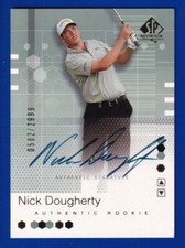 NICK DOUGHERTY AUTO SIGNATURE 2002 UPPER DECK SP AUTHENTIC #98 #0502/2999 NM-MT