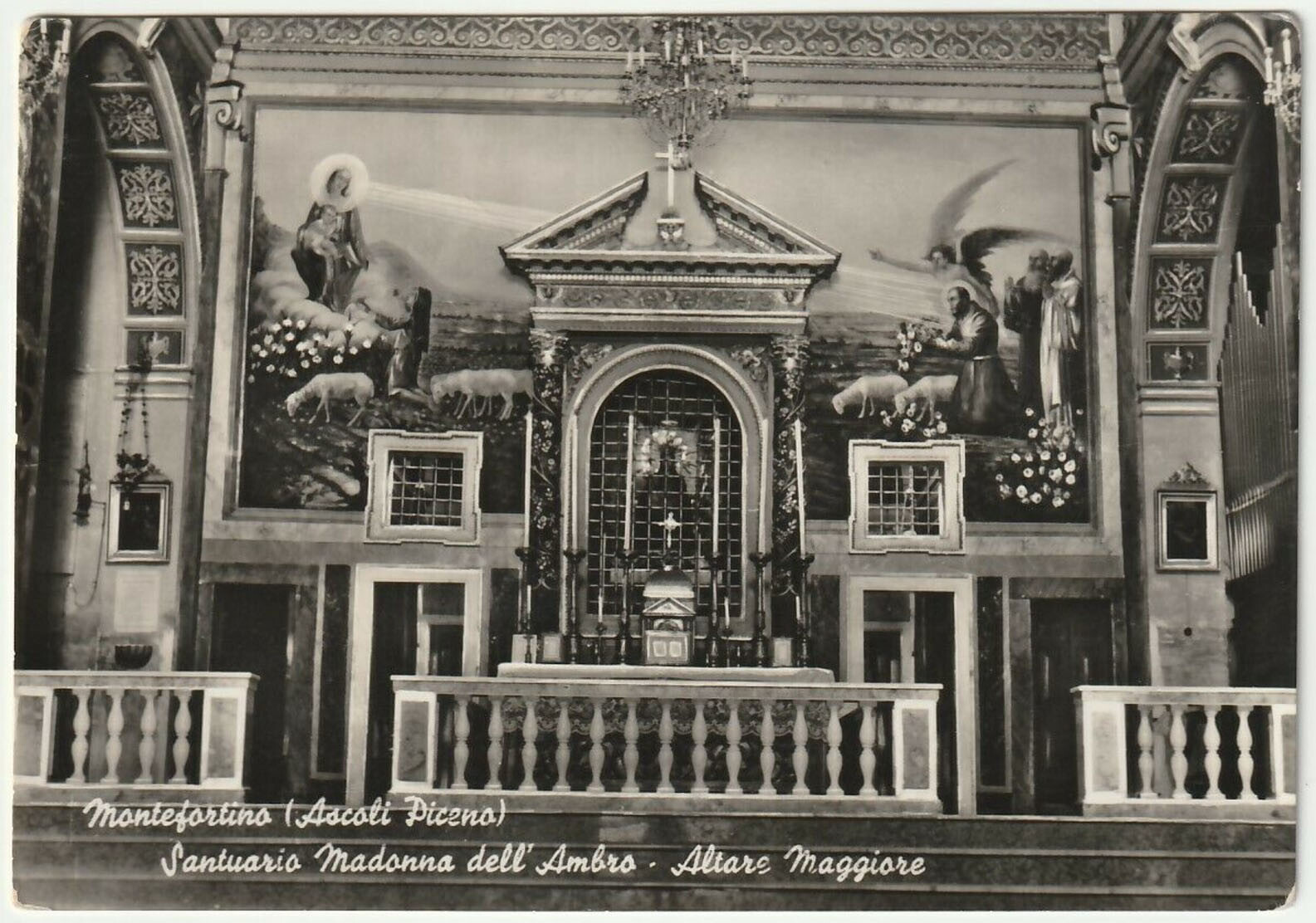 MONTEFORTINO - ASCOLI PICENO - SANTUARIO MADONNA DELL'AMBRO - ALTARE -40550-