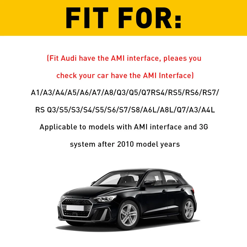 Adaptador de cable de audio auxiliar interfaz de música Bluetooth para Audi A1/A3/A4/A5/A6/A7/A8 Foto 2 de 4