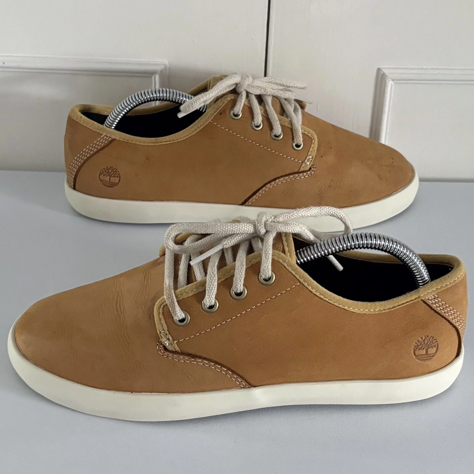 Scarpe Timberland Dause pelle bue grano taglia UK 5 5 donna stringate usate
