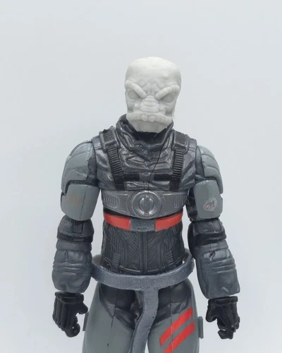 3d Printed SNAKE Cobra Commander Head 1:18 3 3/4" GI Joe 25th Anniversary B06