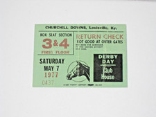 1977 Kentucky Derby Return Check Ticket