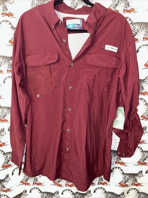 Magellan Outdoors Fish Gear Relaxed Fit Men's Moisture-Wicking Medium Button Up
