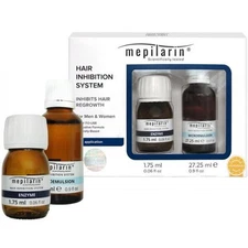 Mepilarin Hair Inhibition System (enzyme/1.75ml + b/emul/27.25ml) complex to slo