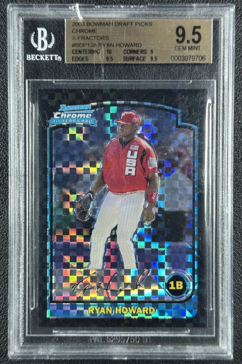 Topps Ryan Howard Baseball Autographed Sports Trading Cards