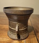 Mortar Solid Brass Bronze Dragon Handle 1611  Spes Mea Ni Deo, Vintage — photo 2