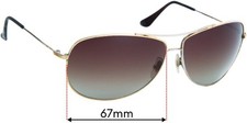 SFx Replacement Sunglass Lenses fits Ray-Ban RB3293 Aviator - 67mm Wide