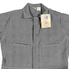 Vintage 80s KEY KeyWeave Coveralls Herringbone USA Deadstock NWT Size 44R