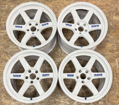 Rare RAYS VOLK RACING TE37 18x9.5J +12 5x114.3 Forged Wheels Set of 4 JDM