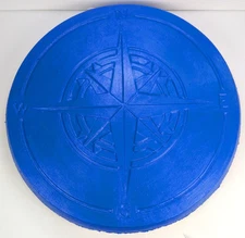 Blue Compass 12in Step Path Slab Stone Garden Lawn Outdoor Decorations U56