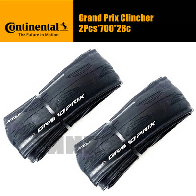 2Pcs Continental Grand Prix 700 x 28c Clincher Tire Black (Ultra Sport Upgraded)
