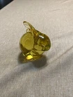 Fenton Art Glass beautiful deep gold yellow 3.25" Bunny Figurine