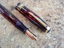 Vintage 1942 Parker Senior Duofold Vacumatic Fountain Pen. 14k F Nib Restored