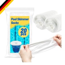 Schwimmbad Skimmersocken Nylon, 20 Stück, Schmutzfilter, für Pools & Whirlpools