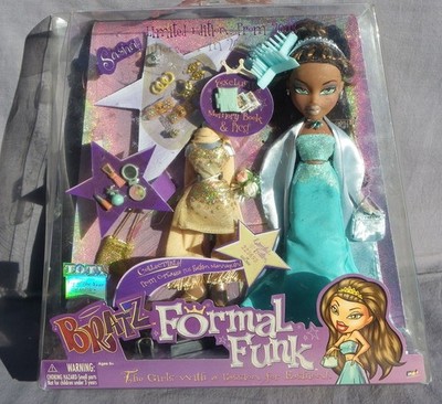 BRATZ FORMAL FUNK SASHA 2003 Puppe MGA 260448 NRFB Box Limited Edition geöffnet