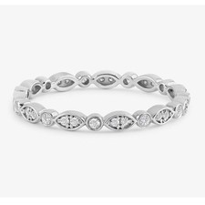 Diamond Eternity Band 0.22 Ct Round Cut Certified Lab Created Solid 950 Platinum