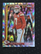 2025 Topps Chrome Harrison Butker Raywave Refractor - Chiefs
