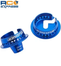 JConcepts Fin Shock 5mm Off-Set Spring Cup Blue 2 Pieces JCO2493-1