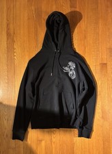 Kenzo Paris Black Flower Hoodie Sweatshirt - Size M