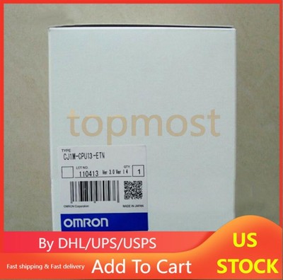 1PC OMRON CJ1M-CPU13-ETN CJ1MCPU13ETN PLC New In Box Fast Shipping  US Free TAX