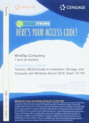 Mcsa Guide to Installation, Storage, a..., Tomsho, Greg