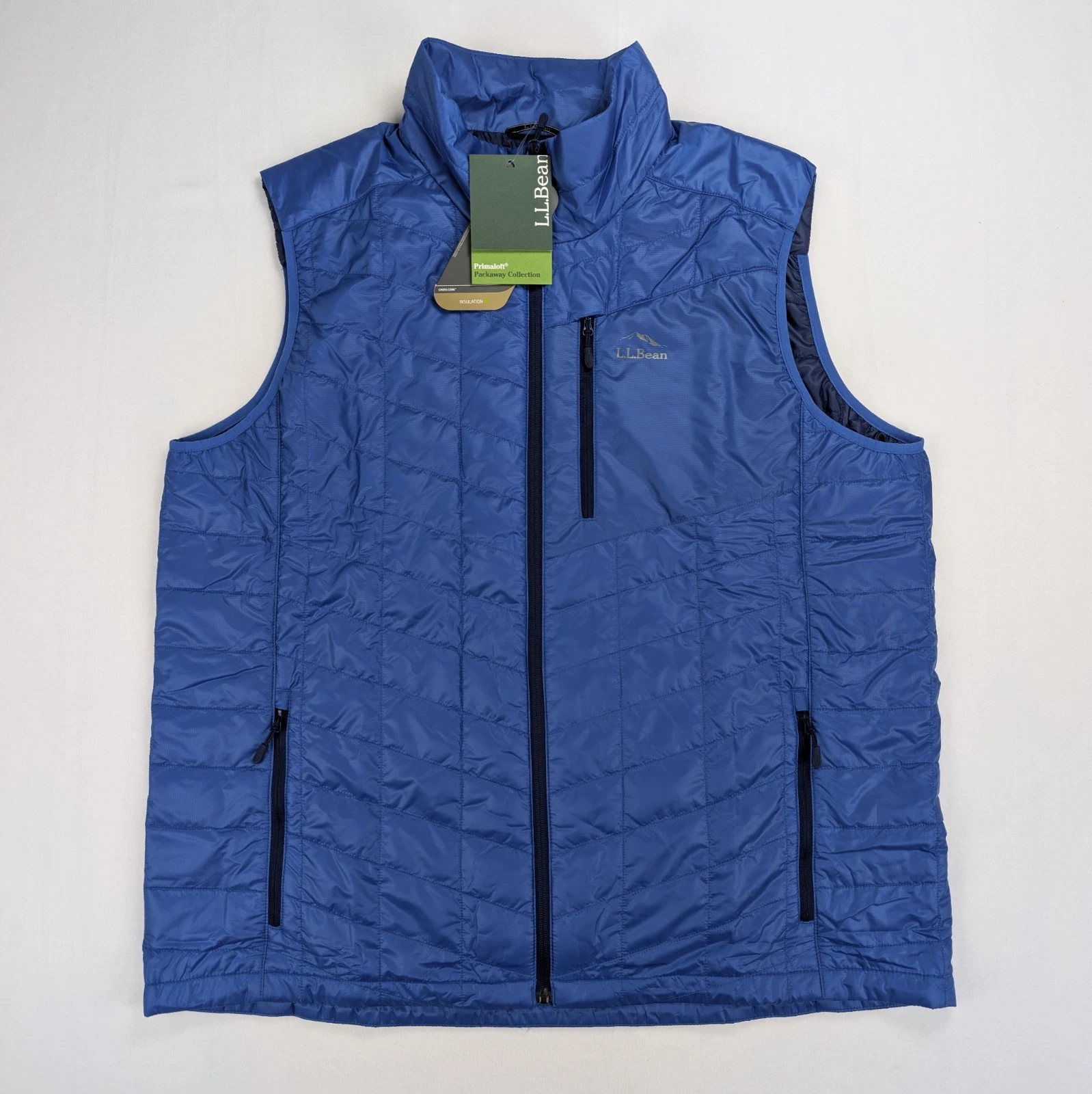 NEW L.L. Bean PrimaLoft Packaway Vest Men's XXL Tall 2XLT Water Resistant $170