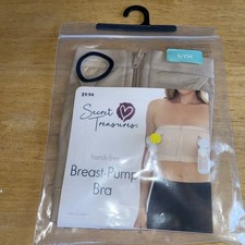 Secret Treasures Beige hands-free Breast-Pump Bra size S/ch Brand New