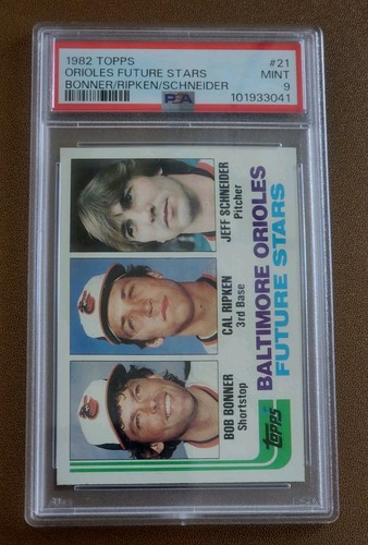 1982 TOPPS #21 CAL RIPKEN JR. RC ORIOLES HOF PSA 9
