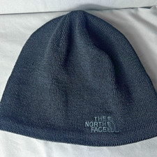 The North Face Black Fleece-Lined Beanie Skullcap One Size Wool Blend