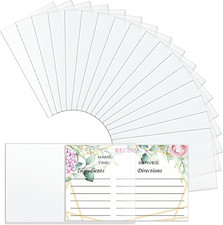 100 Pack 3x5 Recipe Card Protectors Clear Index Card Sleeves Waterproof