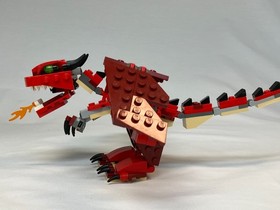 LEGO CREATOR: Red Creatures 100% COMPLETE PEICES /w MANUAL (31032)