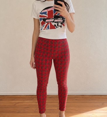 Escada Sport High Waist Tartan Hose 90er Vintage 90s