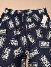 Dunder Mifflin The Office Mens Lounge PJ Pants Mens Size L NWT