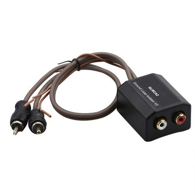 2-Channel RCA Stereo Ground Loop Isolator to Eliminate Car Audio System Noise